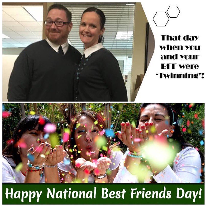 Roxanneisley's tweet photo. โDonโt make friends who are comfortable to be with. Make friends who will force you to lever yourself upโ. @harris_1128
#RenzTrenzSetterz celebrating BFF Day and making the world a better place!
#BCSSWinAsOne #RenzLeaderz #BCSSFamily #ATTEmployee #BCSSConnects #BCSSWorkBFF https://t.co/XjiFcLRgAy