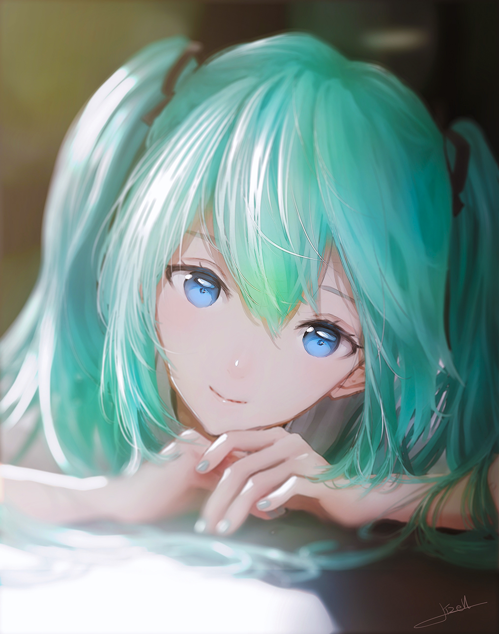 イラスト原画　優しく微笑む可愛い娘　 「スマイル」 イラスト原画 優しく微笑む可愛い娘 「スマイル」（優しく微笑む