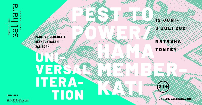 salihara's tweet photo. Bagaimana apabila isu lingkungan diangkat ke dalam seni rupa digital melalui sudut pandang sekelompok kecoa? Kunjungi pameran virtual “Universal Iteration”: “Hama Memberkati” (“Pest to Power”) di https://t.co/DkeRRtDHTF . Pameran ini untuk 21+.