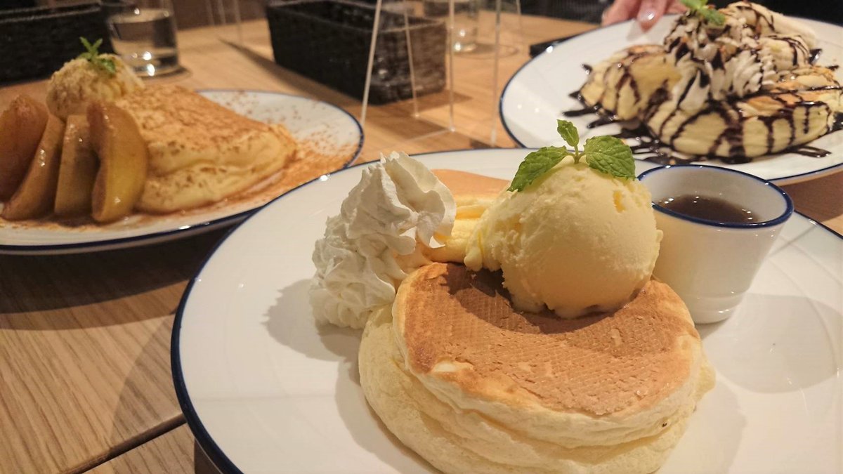 上山ラプソディ かみのやま温泉駅前 Harappa のふわふわ パンケーキ カフェタイムは14 30 22 00までなので 学校やお仕事帰りにもスイーツを楽しめます 水曜 第2 4木曜定休 やまがたへの旅 東北dc T Co Jzvnfh4sac Twitter