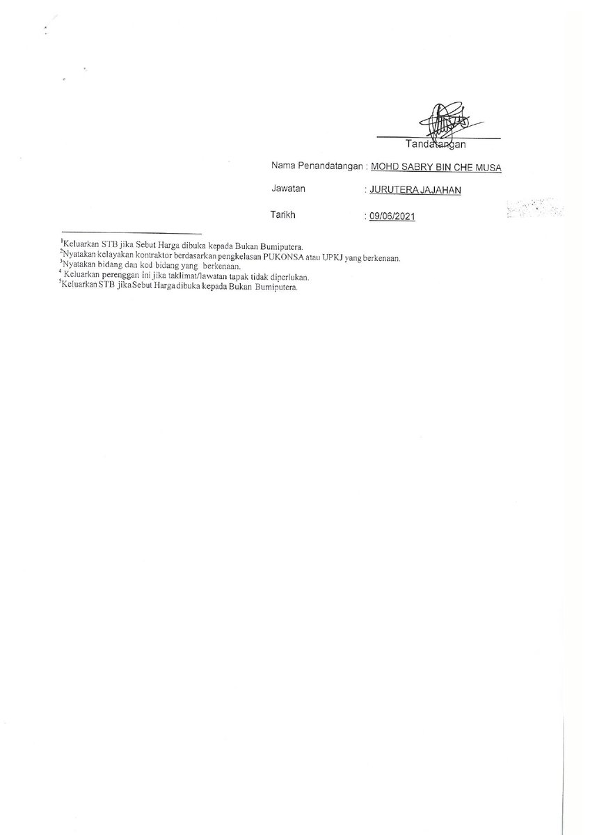 Notis Sebutharga 13/2021 (G2) forms.gle/v7LW7Qva6XsrUs… Pendaftaran kehadiran dengan mengisi google form pada 16 Jun 2021 Jam 10.00 pagi sehingga 17 Jun 2021 Jam 10.00 pagi @MOWorks <a href="/JKRMalaysia/">JKR Malaysia</a> <a href="/JKRKelantan/">ᴊᴋʀ ɴᴇɢᴇʀɪ ᴋᴇʟᴀɴᴛᴀɴ</a>