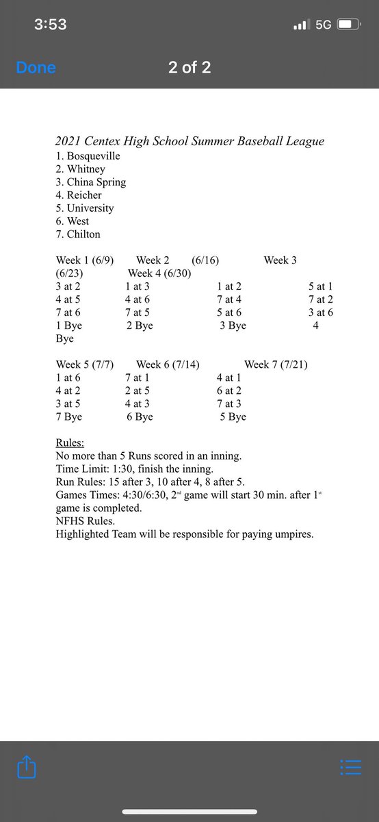 CpAthletic's tweet photo. Check out Chilton  Summer baseball schedule  "Wednesday 4:30 at west " 6/9/21 https://t.co/kCDsisRA7f