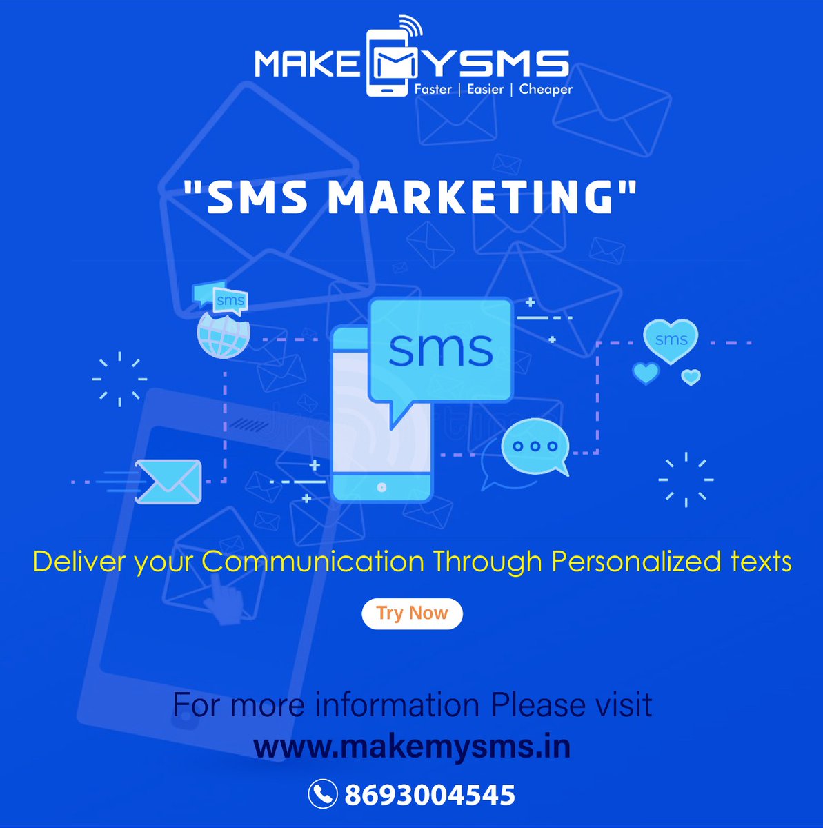 makemysms1's tweet image. &quot;SMS MARKETING&quot;
#bulkwhatsappsms #smscompany #bulkvoicecall #whatsappforbusiness #SMS #smsports #blastsms #whatsappforbusiness #digital #marketingagencylife #bulksms #textmessage #business #smsmarketing #Makemysms
Website: makemysms.in