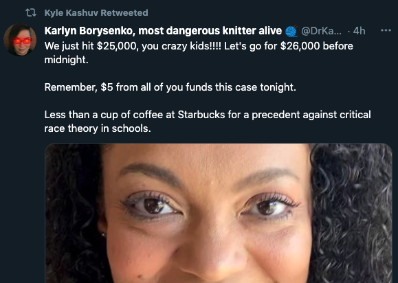 DrKarlynB's tweet photo. Look at @KyleKashuv coming in with the blue check RT! 

I knew I liked that guy.

All of the do-nothing checky influencers just got shown up by a kid that's far too smart for his own good 🤣🤣🤣

https://t.co/AIzNioh66r https://t.co/OoYAsVnRs5