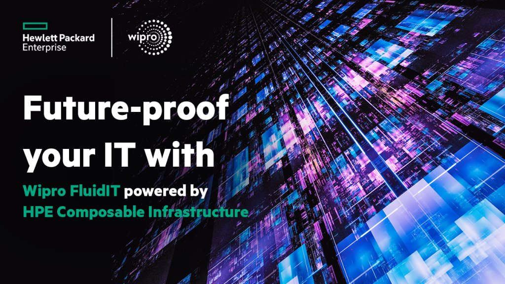 HPE_India's tweet photo. Want to mitigate infrastructure challenges and build a future-proof IT? Together with #Wipro, we are helping firms accelerate their application development to drive business value with #Wipro #FluidIT powered by #HPEComposableInfrastructure. #HPEAlliances https://t.co/sD2qatv54F https://t.co/89EjpuL4zs