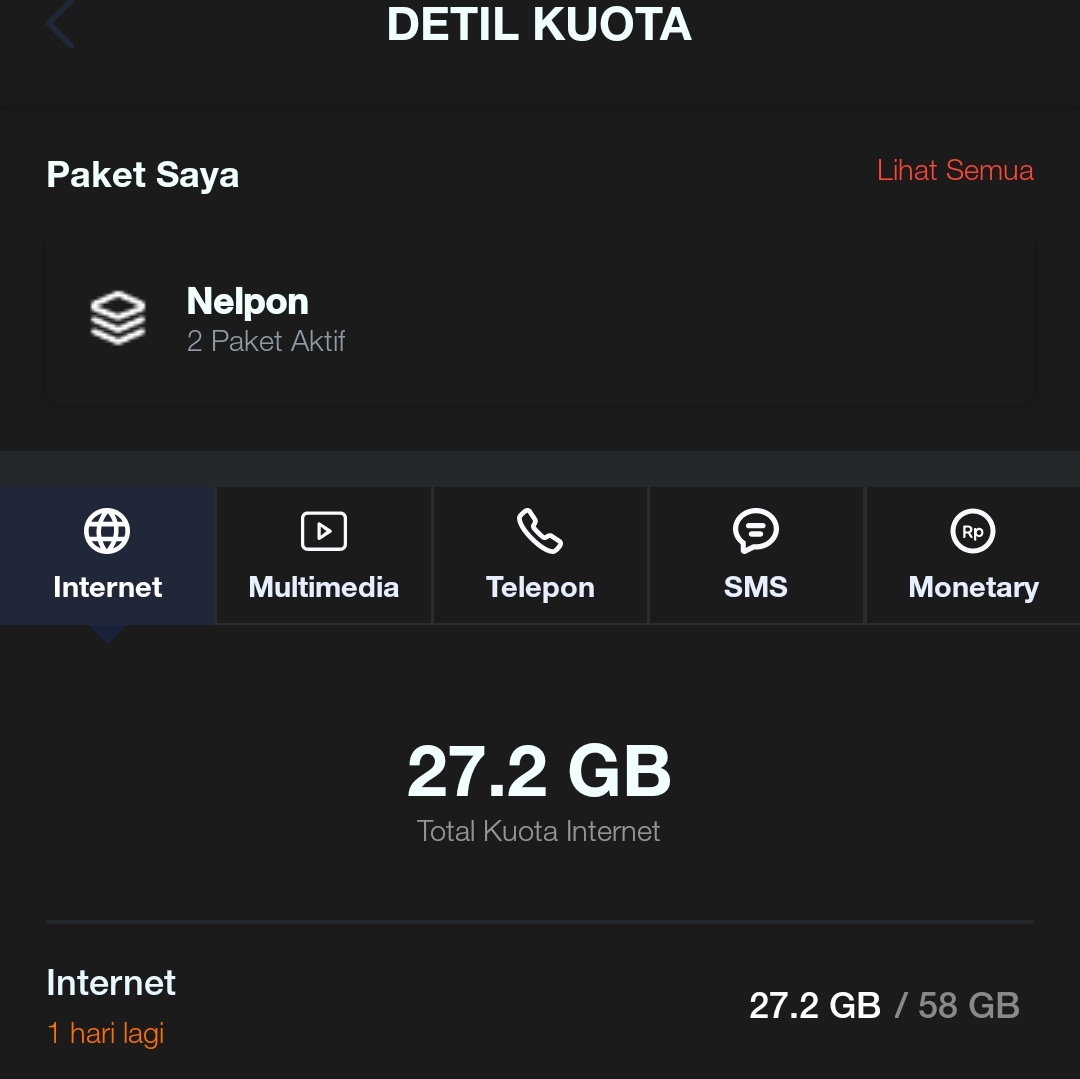 Tinggal sehari baru kepake separo, gk bisa diperpanjang apa yakk 🙁