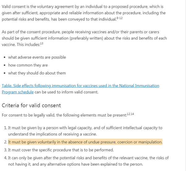 Mike77463289's tweet photo. @newscomauHQ Thereby breaching not only The Nuremberg Code but also their own immunisation guidelines for #ValidConsent , you're an absolute disgrace @ScottMorrisonMP
https://t.co/ncMnQ75Raw https://t.co/ezHnpOc304