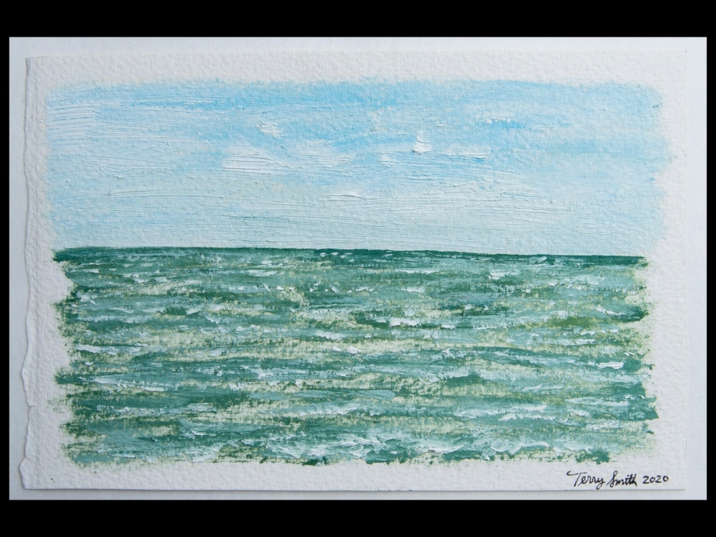 tsmithstudios's tweet photo. Tiny oil on paper painting from last year. 5” x 7”. Done really fast and quick. Usually with something this size I have extra paint from something else and try to make use of it.

#oilpainting #worksonpaper #oilonpaper #cakebytheocean #artforsale https://t.co/X4OIAC04eM