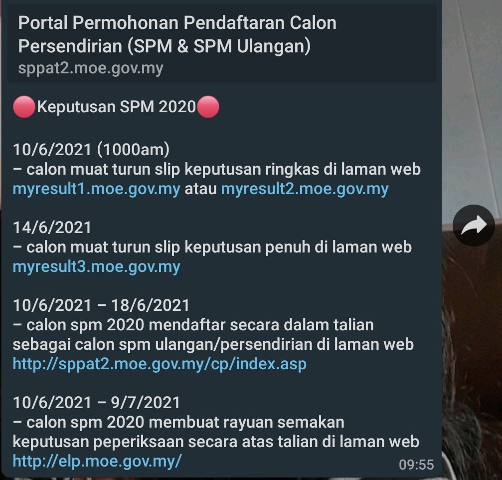 Spm persendirian 2021