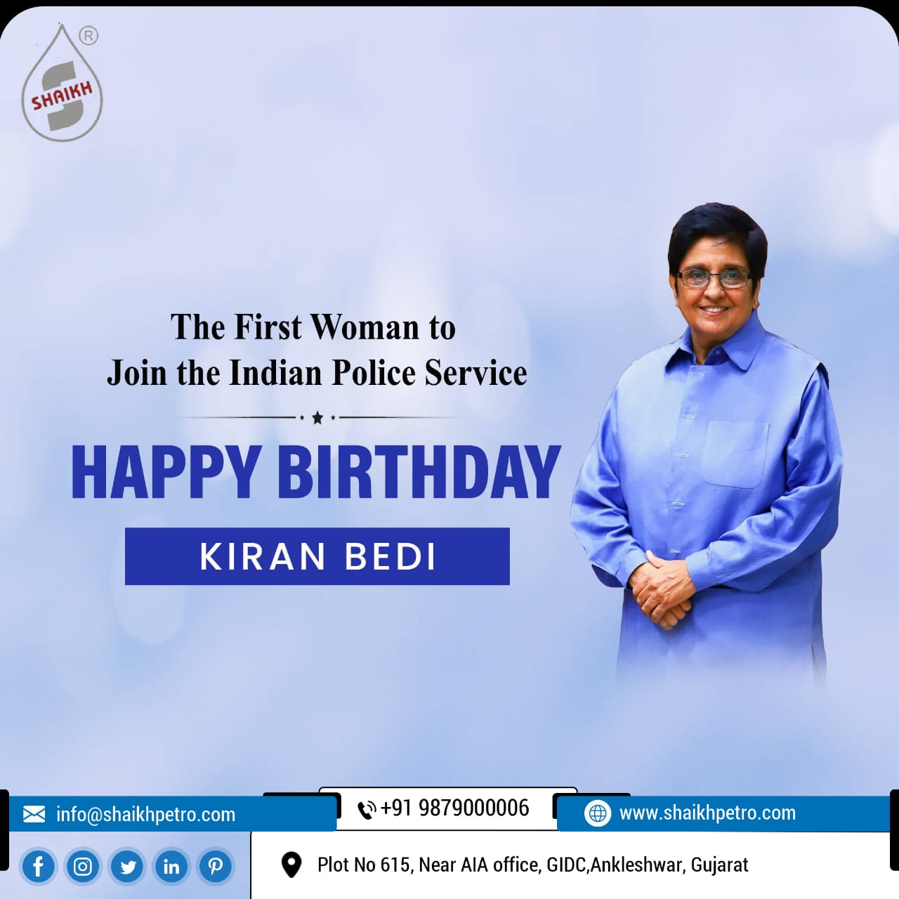 Happy Birthday Kiran Bedi !!!

Kiran Bedi (born 9..For more info visit... 