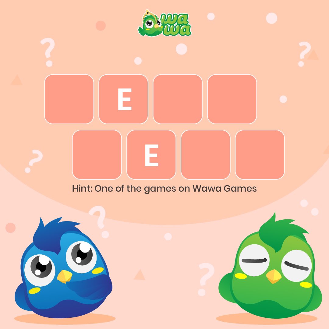 playwawagames's tweet photo. Winners, do you know what words match the hint in the picture? Let’s complete the box by writing your answer in the comments! 👇🏻
Join us at https://t.co/nVBB7DgL3B
#playwawa #wawaquiz #quizinstagram #quizberhadiah #clawmachineonline #arcade #familyfuncenter #funforall https://t.co/5vgmUqJf03