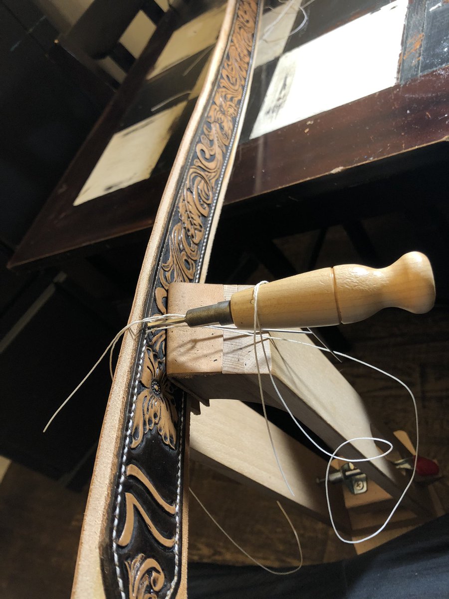 LopezAidan's tweet photo. One of these days I’ll have me a sewing machine. Until then, two needles and an awl will have to do. https://t.co/xpt0gZHuKg