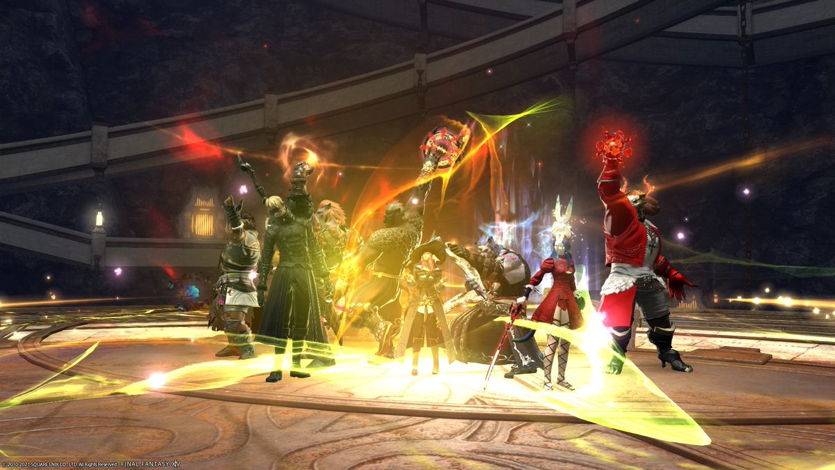 Got our first E11S clear! 

From left to right: @wottermelon, @Lycoris_Wah, @RaltzKlamar, me, @Metric_fox, @Soots_hearts, @Morineko, and @LucasTheDrgn