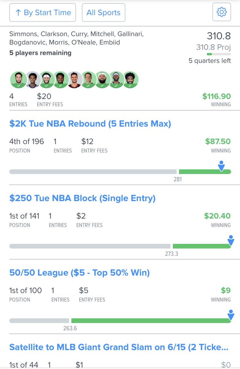 mke_hoops247's tweet photo. $20 into $117. Using ⁦@RotoRadarCEO⁩ content. When he’s hot, watch out. When he’s normal watch out. Can’t wait to see the fire he puts out when the new desktop Arrives. #RRNATION #NBA #dfsking ⁦@RotoRadar⁩ to see how to get on board. https://t.co/mZCLLkLAbv