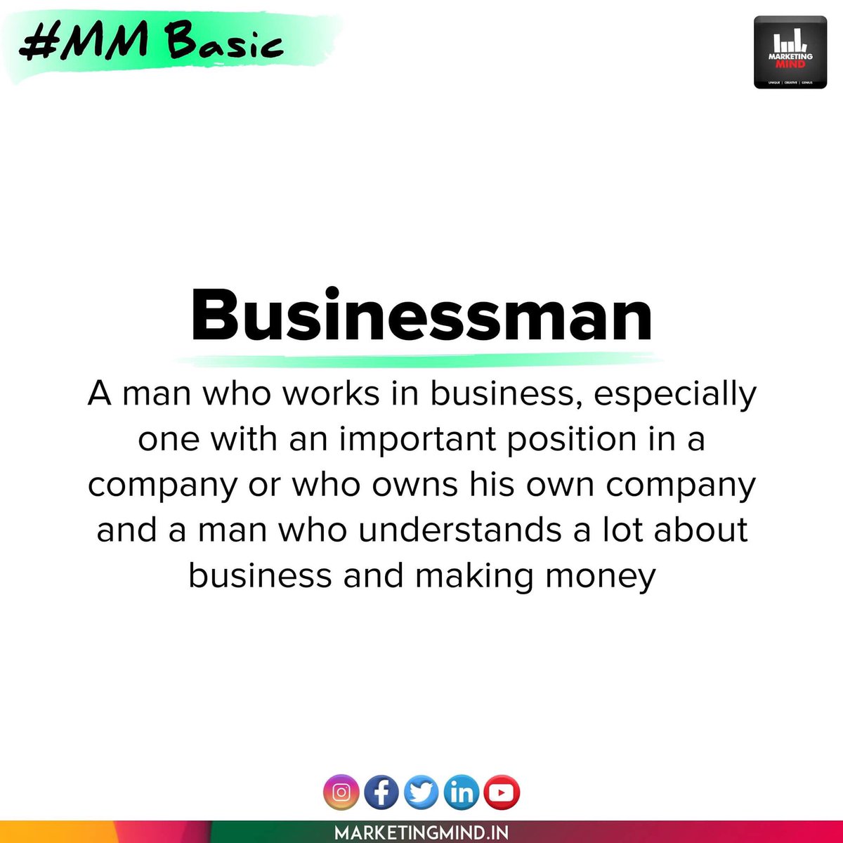 MarketingMind_'s tweet image. Businessman...

#MarketingMind #MMBasic