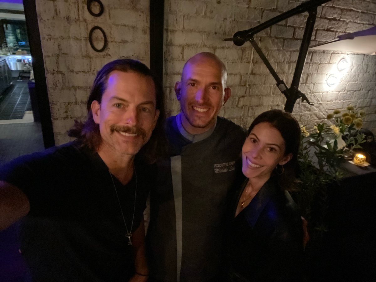 fun date night with <a href="/Michelelisichef/">Michele Lisi</a> sending out every kind of food we could imagine at his restaurant, Nerano, in Bev Hills 

He’s even more fun to ride and play bikes with ❤️