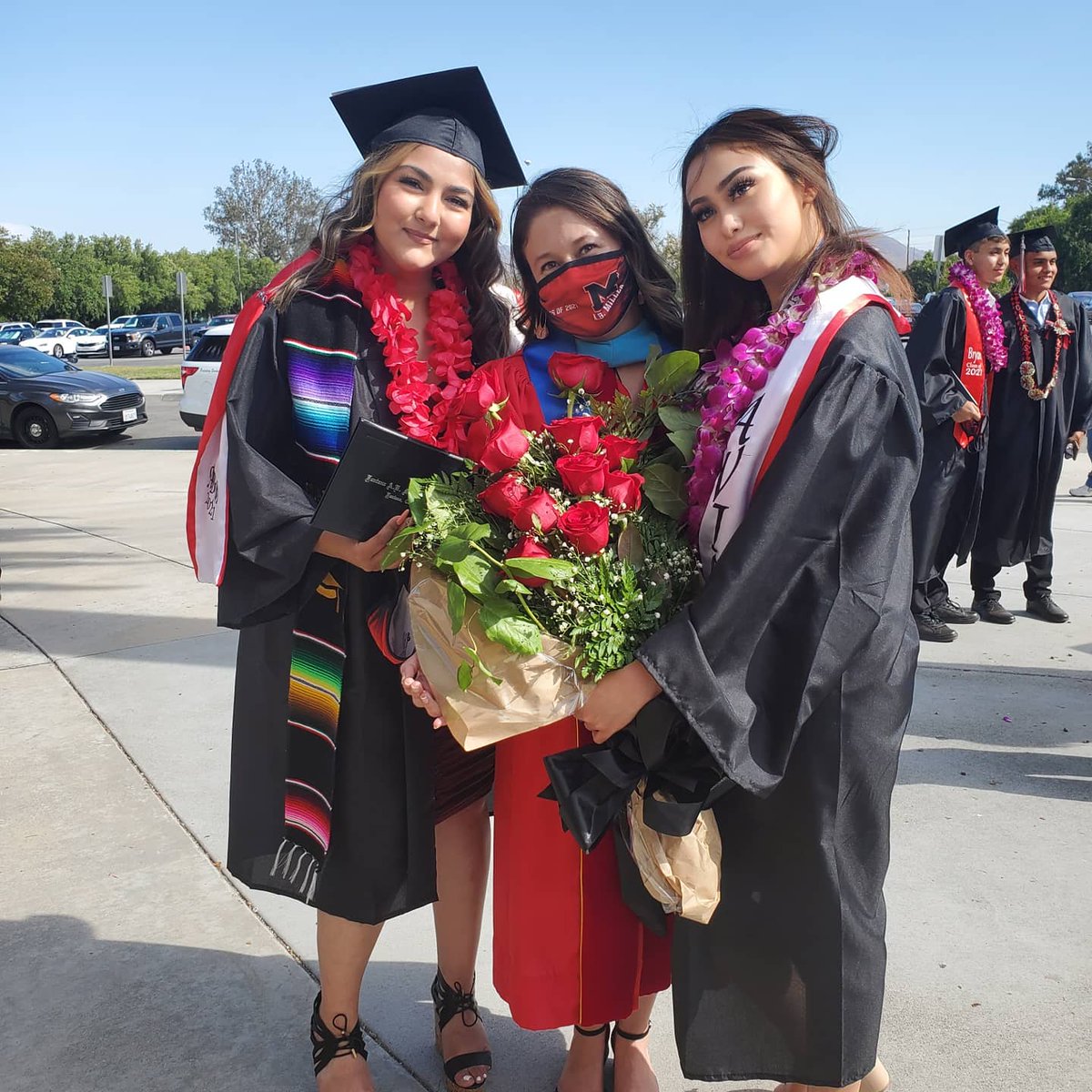 Today was such a beautiful day!! 🖤❤🎓☀️ So PROUD of my former students!!!! My fav. moment was when we both said to each other, "I'm so proud of you!!" Them for graduating and me for becoming a board member. 😭 <a href="/ABMillerHS/">A. B. Miller High School</a> <a href="/FontanaUnified/">Fontana Unified</a> @HeraldNews1