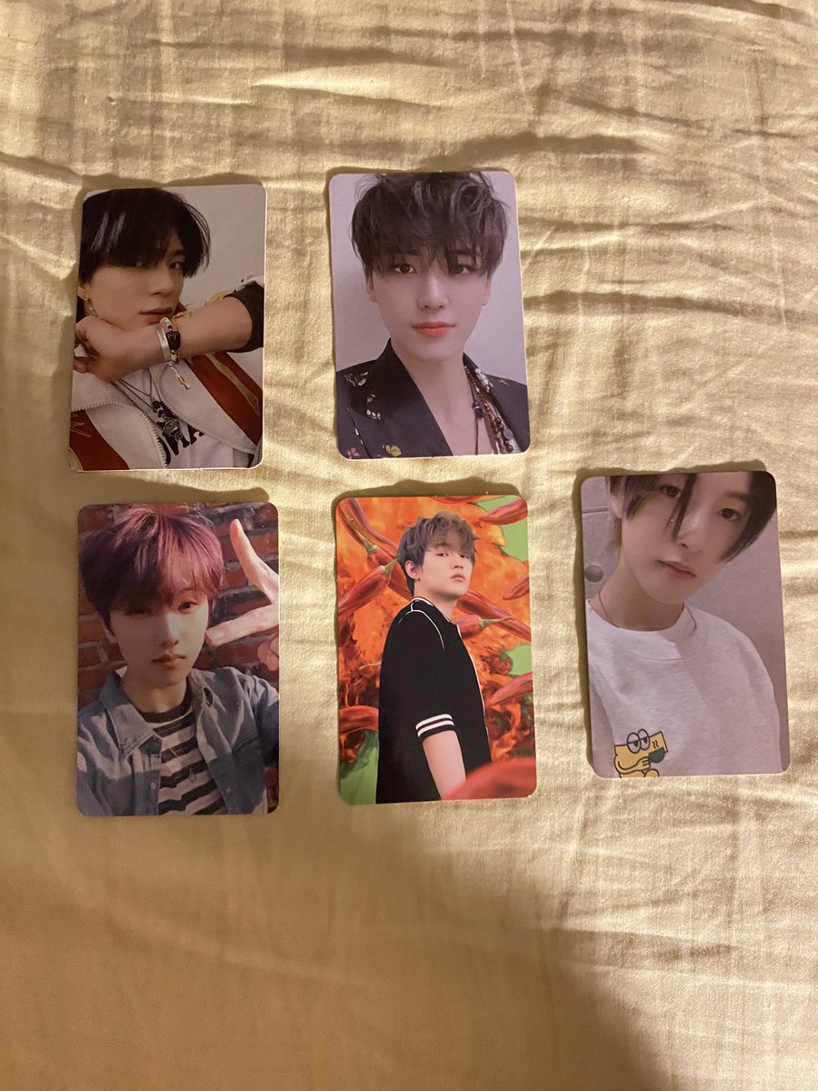 WTT/NFS
NCT Dream Hot Sauce Photocards
Have: pictured 
Want: any WL in pinned tweet
Location: USA
Shipping: WW
#wttnct #wtt #wttkpop #wttnctdream #wttphotocard