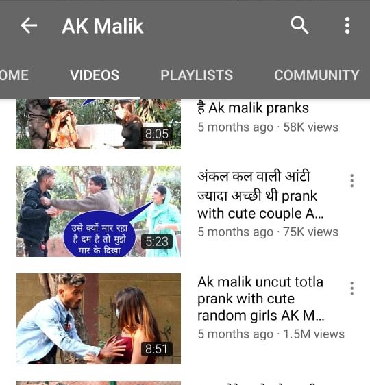 vrikshit's tweet photo. Ak Malik violates not just the cyber crime laws but modesty of a woman. Outrageously shows content that strips down what @NCWIndia, @YouTubeIndia @MumbaiPolice @sharmarekha stand for, in essence.
https://t.co/ZmF1VWxvp0
#cleanSocialMedia #harassment https://t.co/BWzxkjSWNm