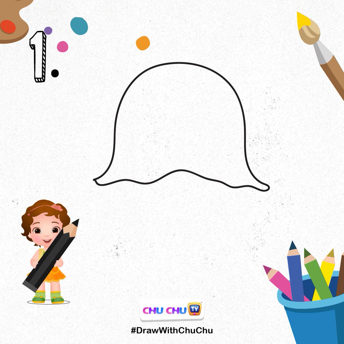 TheChuChuTV's tweet photo. Hello Parents Of The World,
Is your little one enjoying our #DrawWithChuChu series?
It is drawing time with your little one. Follow these steps to draw a Jellyfish & share the picture with us! 1/2
#ChuChuTV #NurseryRhymes #BabyTaku #Art #Jellyfish #DrawingForKids #ColoringForKid https://t.co/C16cjDgG0r