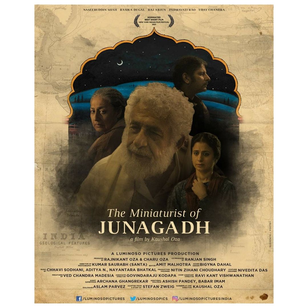 Rasika Dugal (@rasikadugal) on Twitter photo A gently told tale by <a href="/kabiraseeking/">Kaushal Oza</a> 'The Miniaturist Of Junagadh', is playing at <a href="/nyindianff/">New York Indian Film Festival</a>!
Also, the first time I worked with the formidable #NaseeruddinShah. I was transported back to the classroom at FTII... a student again... feeling equal measures of awe and nervousness. A gently told tale by <a href="/kabiraseeking/">Kaushal Oza</a> 'The Miniaturist Of Junagadh', is playing at <a href="/nyindianff/">New York Indian Film Festival</a>!
Also, the first time I worked with the formidable #NaseeruddinShah. I was transported back to the classroom at FTII... a student again... feeling equal measures of awe and nervousness.
