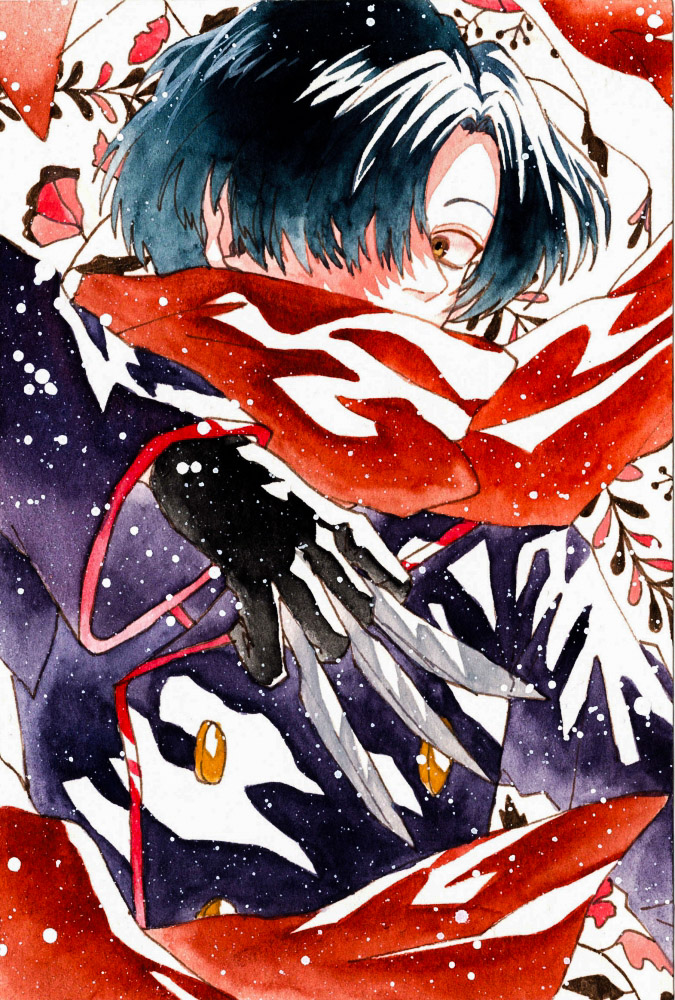 4月に描いたイラスト達で トランプの擬人化を描きました 上左から ハートの6 Potatoのイラスト