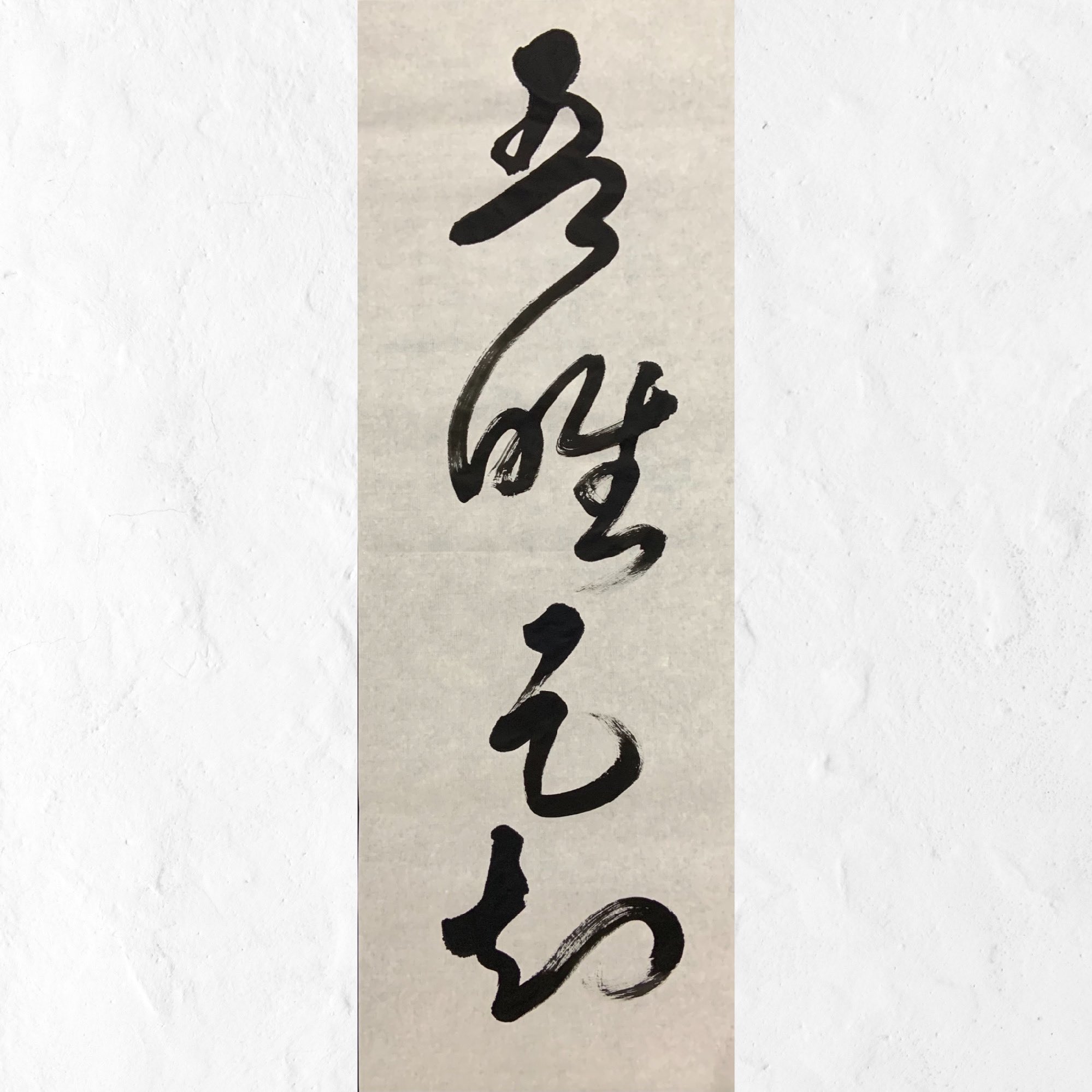 東京学芸大学 審美会 作品名 吾唯足知 われ ただ足るを知る 意味は 満足する気持ちを持ちなさい 王鐸の古典から集字して行草で書きました 連綿をつけ 文字の大小の変化をつけました もう少し 墨の潤滑があったら良かったです T Co