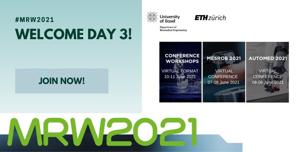 Good morning on the DAY 3 of #MRW2021!
Today we have a lot prepared for you at #MESROB2021 and #AUTOMED2021, so make sure not to miss a thing!
Missed the first two days? Don’t worry, there is still time to join and meet your international colleagues! ow.ly/xORw50F44bl