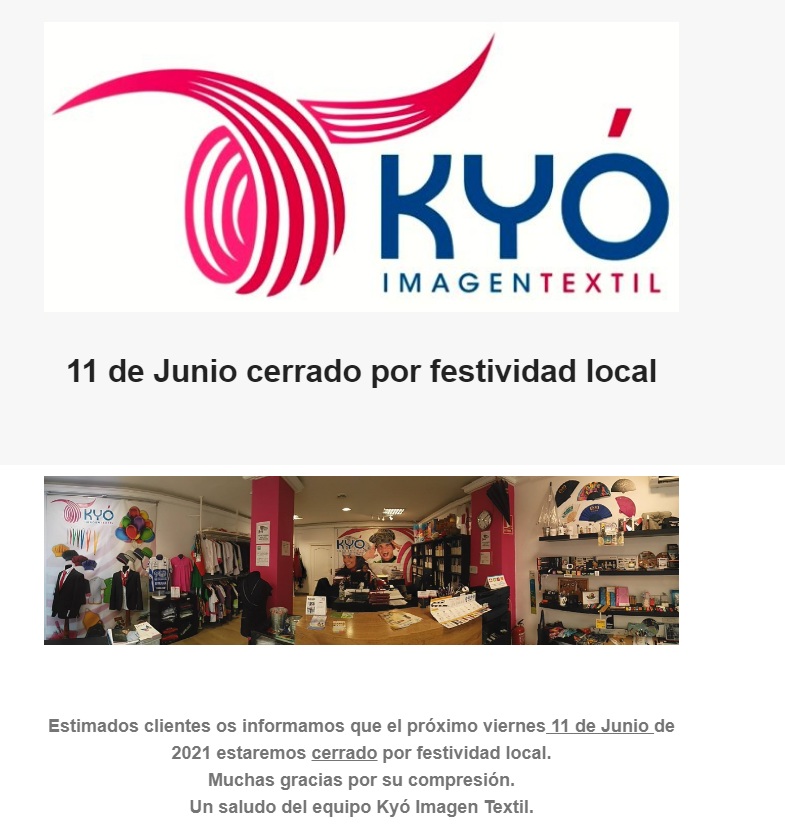 KyoImagen's tweet photo. 11 de Junio cerrado por festividad local https://t.co/rICSY7kXdC
