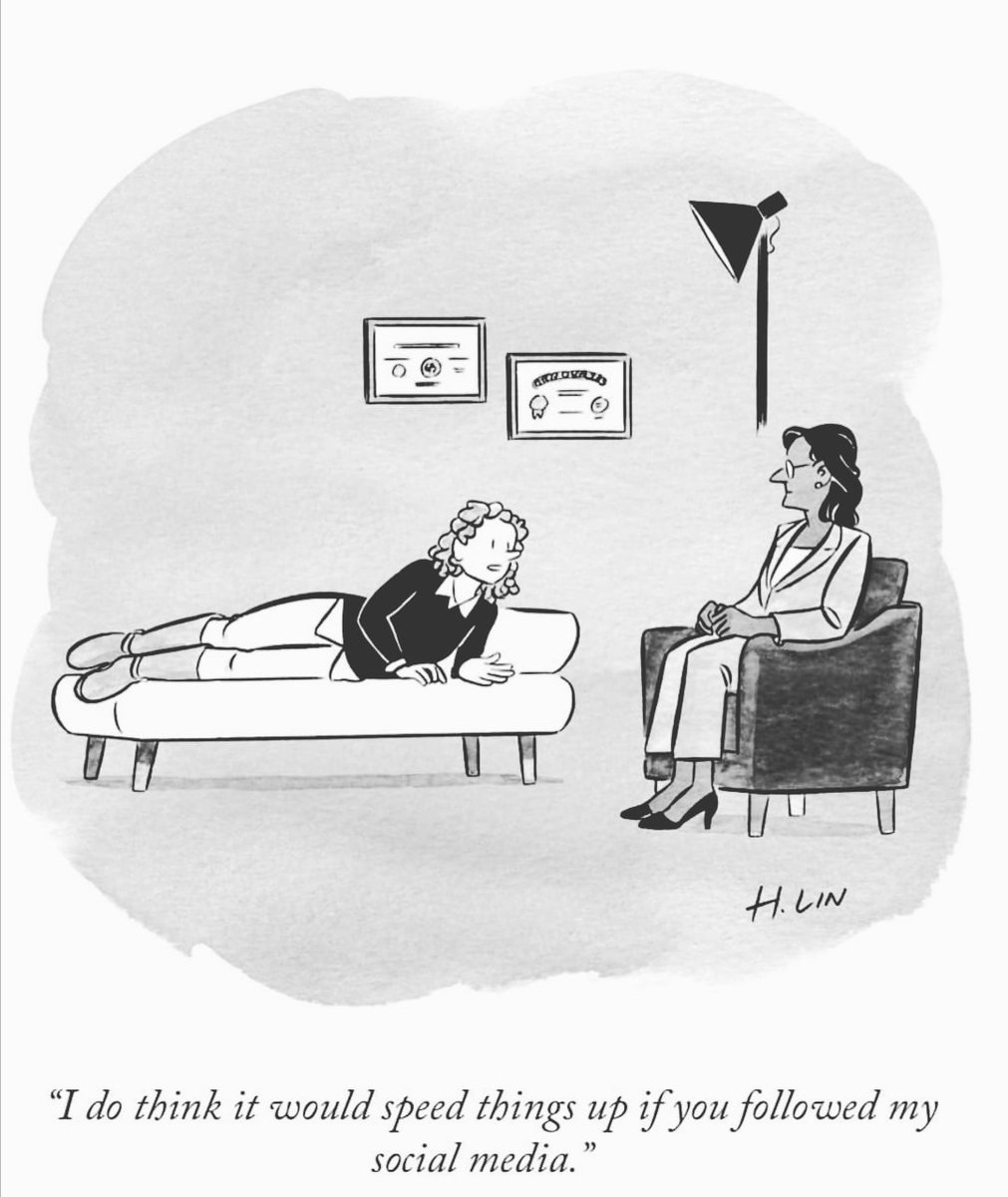 CaitrionaKing's tweet photo. Have not had this said to me...... yet!! 😀 #moderntherapy #socialmedia #expectanything #beready #psychotherapy #psychoanalysis https://t.co/ZVsILmKaIs