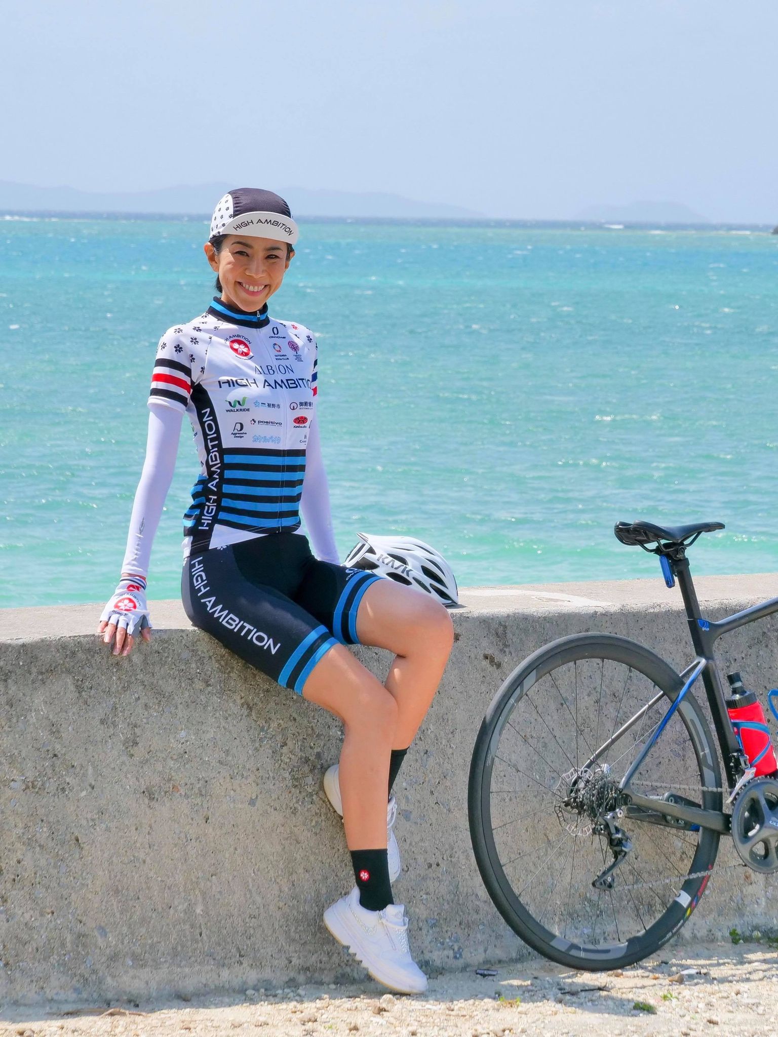 High Ambition女子サイクリングアカデミー 7 30 レガシーサイクリング参加 21メンバー紹介 Erica 今季メンバーに仲間入りした 沖縄在住のericaさんです 沖縄への移住をきっかけにロードバイクと出会い 幸せな時間を過ごせるサイクリングに魅了