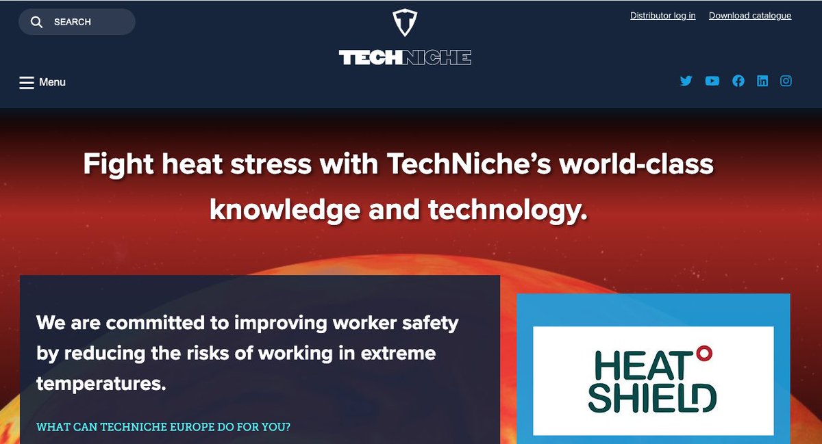 TechNicheEurope's tweet image. Summer has finally arrived - Do you want a FREE Heat stress audit by HEAT SHIELD &amp;amp; TechNiche? We can visit your workforce and provide scientific and professional advise... contact us here techniche-europe.com/heat-shield/ to find out more...

#heatstress #HEATWAVE #SummerHeat #coolingvest