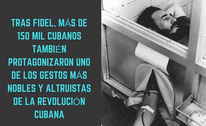 AleLRoss198's tweet photo. @DeZurdaTeam #Cuba siempre se ha caracterizado por practicar la solidaridad como pilar en las relaciones internacionales. Allá estuvo Fidel de primero en la donación de sangre junto a 150 mil personas más para ayudar al pueblo de Perú después del terremoto el 31/5/1970. #CubaSolidaria https://t.co/ujRnwvSrpP