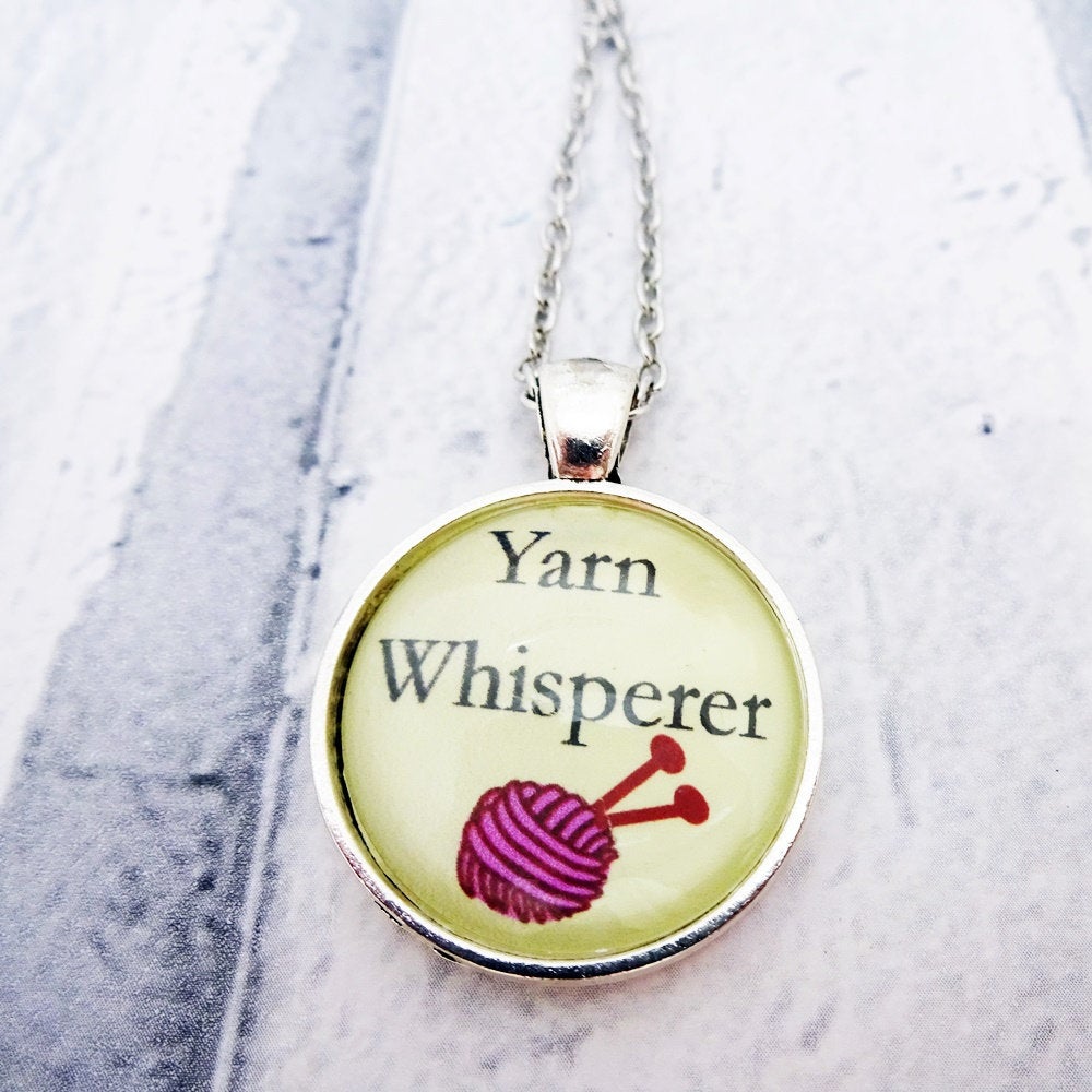 martisanne's tweet photo. Yarn Whisperer necklace, knitting necklace, knitting gift, yarn lover gift, knitters gift, knitter jewelry, gift for knitter, knit charm, K1 https://t.co/OpCnPtIc0V #TMTinsta #EtsyTeamUnity #KnittingGift https://t.co/QoH85eMvk6