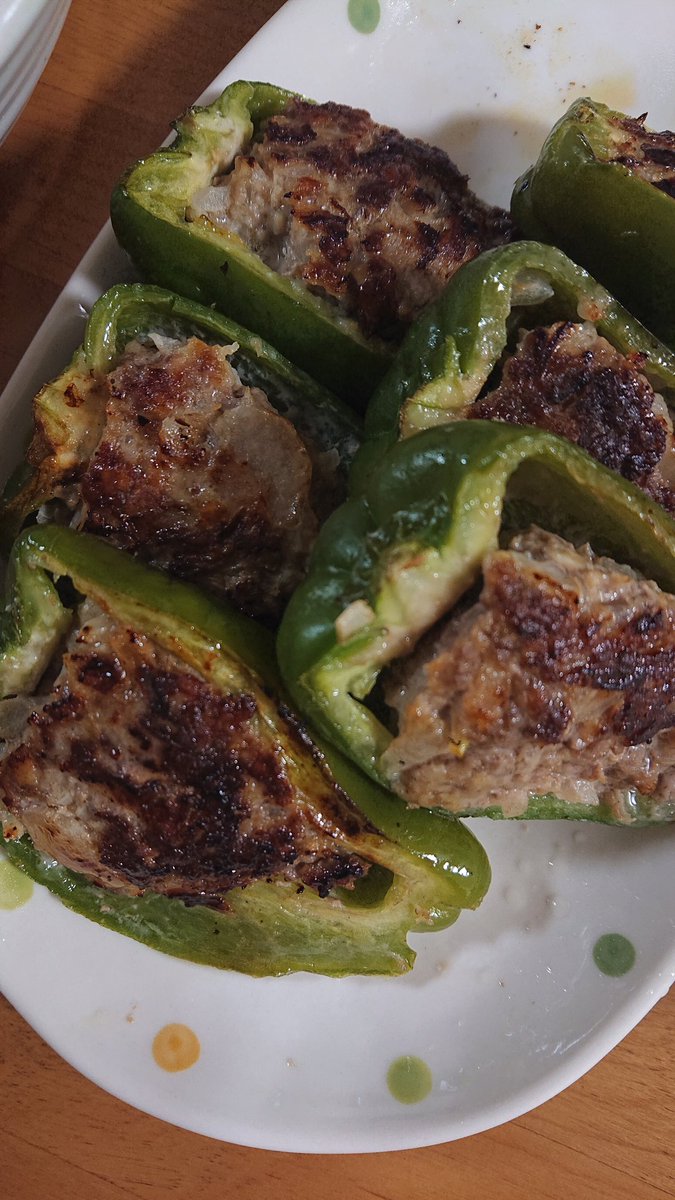 Ucｋi ピーマンの肉詰め作った 今日の晩ごはん ピーマンの肉詰め 手作り