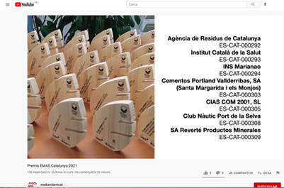 insmarianao's tweet photo. Premiats juntament amb empreses amb molta consciència mediambiental https://t.co/LgC2zIAoF6