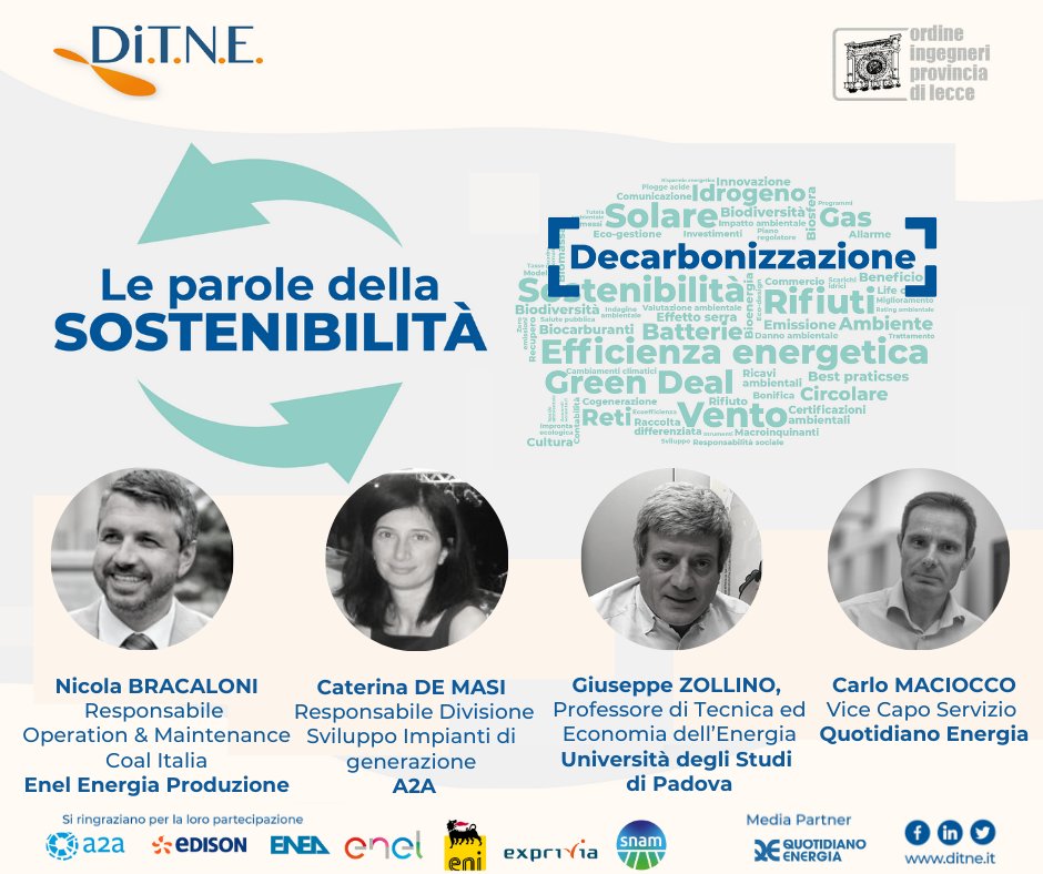 🌳 Dalle fonti fossili a quelle rinnovabili per vincere la sfida più ambiziosa nell'ambito della #transizioneenergetica.

Vi aspettiamo in diretta tinyurl.com/2yp23pxs