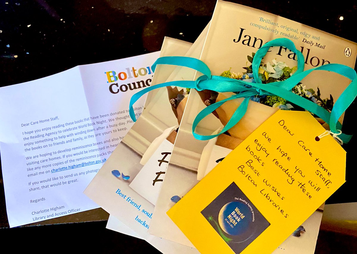 BIG Thank you to <a href="/BoltonLMS/">Libs and Museums</a> for the donated books to our staff !! 📚