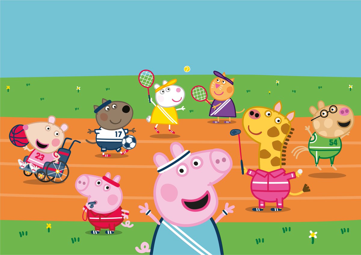 KentSchoolGames's tweet photo. Have some fun in the sun this week with Peppa Pig and Team GB! Encourage your family to get active outdoors with these free Peppa Pig x Team GB resources. Get ready to jump, hop and skip your way into a Summer of Sport. Find the full range of resources at https://t.co/15kpdD1Y11 https://t.co/S9gbgIsPOp