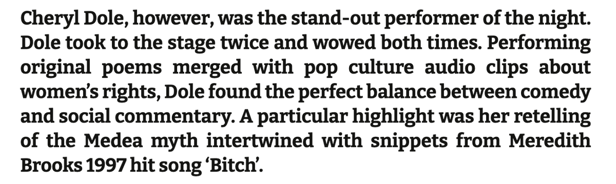 DaveyCumming's tweet photo. Returned to the stage last Friday resurrecting my alt-drag act @ChezzaDole for the first time in 4 years. 

Turns out I'm still THAT BITCH. 💅😘💖

Full ⭐️⭐️⭐️⭐️ review of the amazing @GingerJohnson_ &amp; pals here: https://t.co/ZNXALBfuiC 
@spyinthestalls @FloraDoble_ @ThePleasance https://t.co/ARl86X3OoO