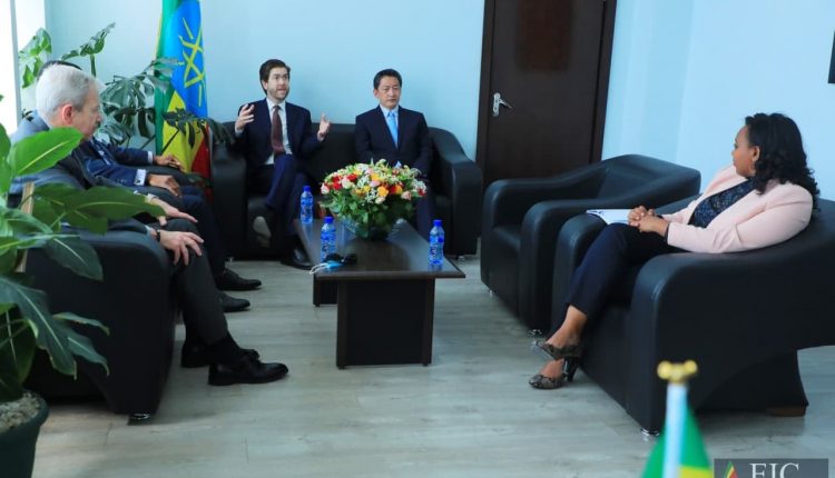 addisstandard's tweet image. #Boeing company delegation,Commission discuss investment opportunities in Ethiopia fanabc.com/english/boeing… A team led by President of @Boeing ME, Turkey &amp;amp; Africa was briefed by @Lelise_Neme on the activities of the gov&apos;t to facilitate conducive climate for international investors