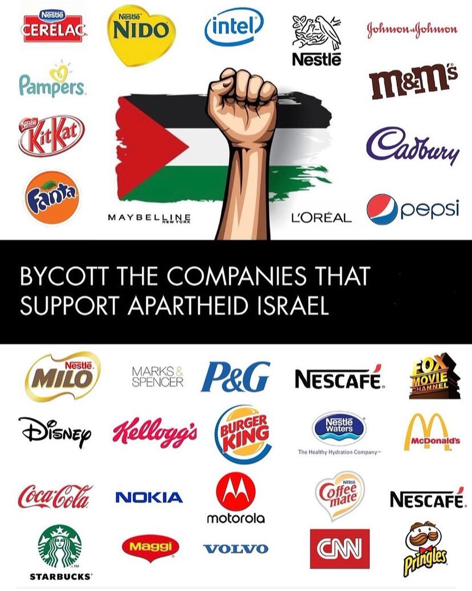 ansariizharali's tweet photo. Love Palestinians
BOYCOTT ISRAEL product
@Ruthanasia @BDSmovement @BDSIndiaTweets @hamidraza1055 @Samiullah_inc @swilkinsonbc @Drmahera552 @shahid_siddiqui @Truth__speak78 #tm_group
@BagwanMaheboob1 @aqadir97 @IAMCouncil @cjwerleman @Editor_Matloob @ChanchalUsmani https://t.co/AXajfPiyQc