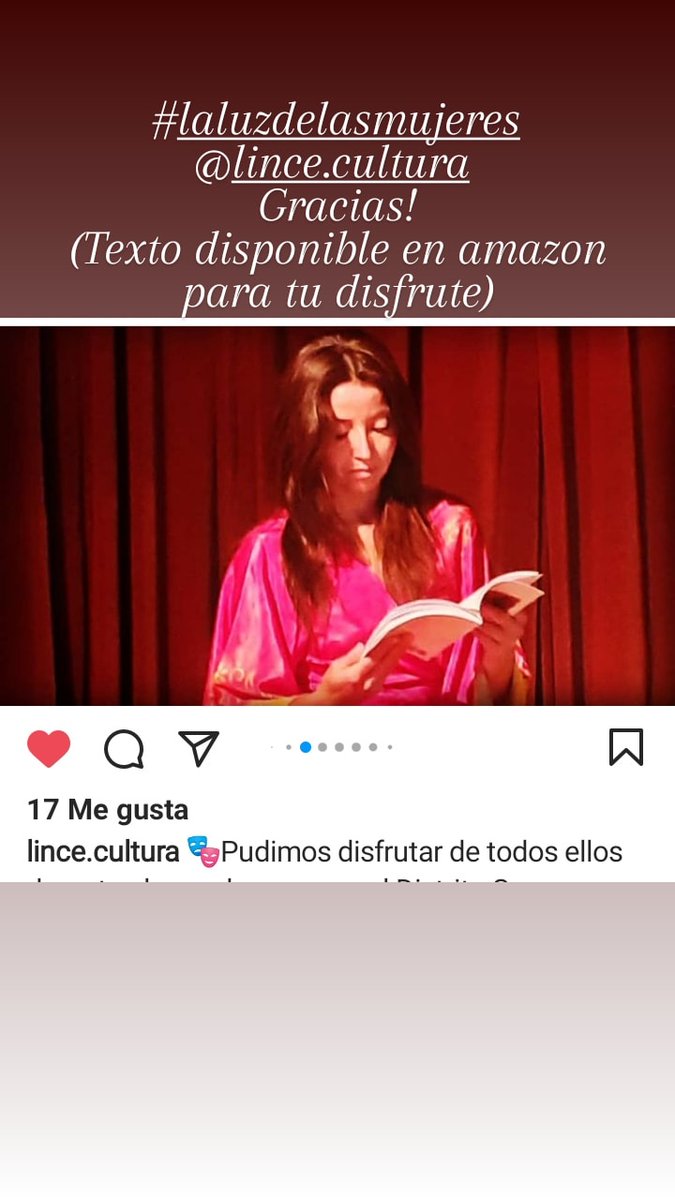 Un placer dar voz a #laluzdelasmujeres gracias @ lince.cultura 
#teatro #poesíafemenina #creadoras #mujeresdramaturgas #mujeresdirectoradeescena