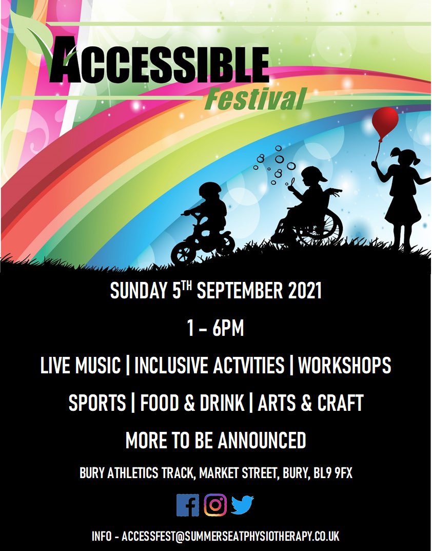 ‼️SAVE THE DATE‼️
Sunday 5th September WE ARE BACK. 
Can’t wait to see you all 🌈 #AccesFest21