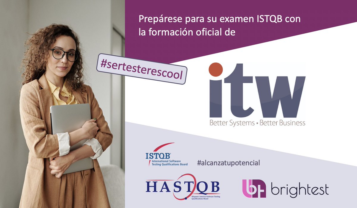 #sertesterescool - Prepárate para tu futuro con el <a href="/HASTQB/">HASTQB</a> y <a href="/ITWorkersMexico/">IT Workers México</a>,  sus cursos oficiales:
#ISTQB CTFL
ISTQB CTAL – TM
Nuestras próximas fechas :
ISTQB CTFL: 10, 11 y 12 de Junio
Para más información itw.mx 
#alcanzatupotencial  #hastqb #SoftwarTesting