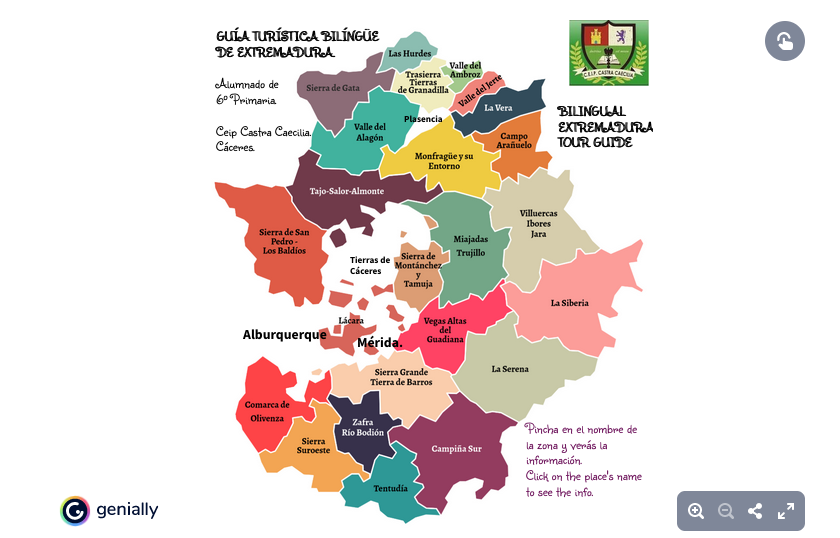 Guía interactiva turística bilingüe de Extremadura, un recurso y un proyecto de los alumnos de 6 º de Primaria del CEIP Castra Caecilia de Cáceres 
▶️cutt.ly/vnTT7QT

#ExperienciasCITE #ProyectoCITE #Innovated