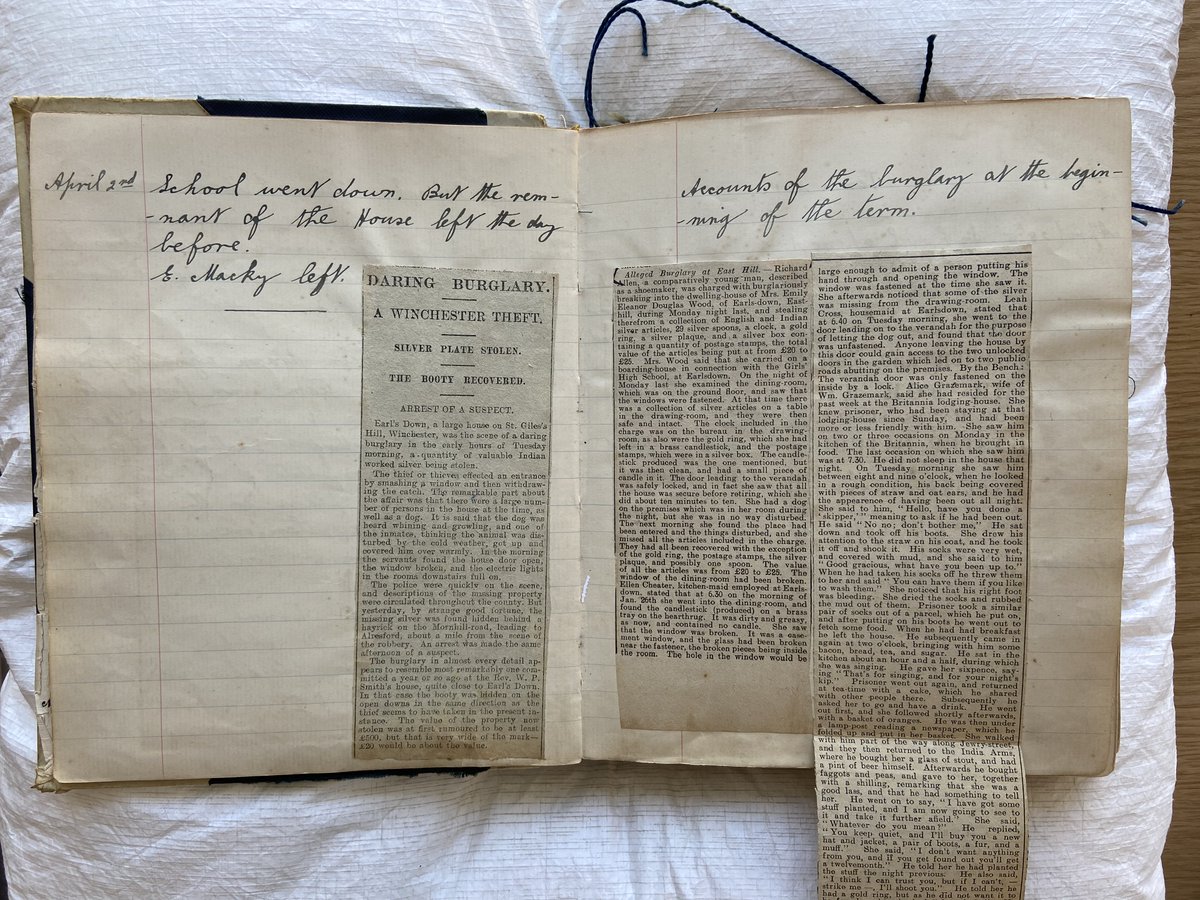 He described it as a 'very clever burgle' to a fellow lodger but he wasn't so clever as he was caught the next day! The items were recovered and the investigating policemen invited to a big afternoon tea at the boarding house to celebrate. 👮#IAD2021 #SomethingUnusual