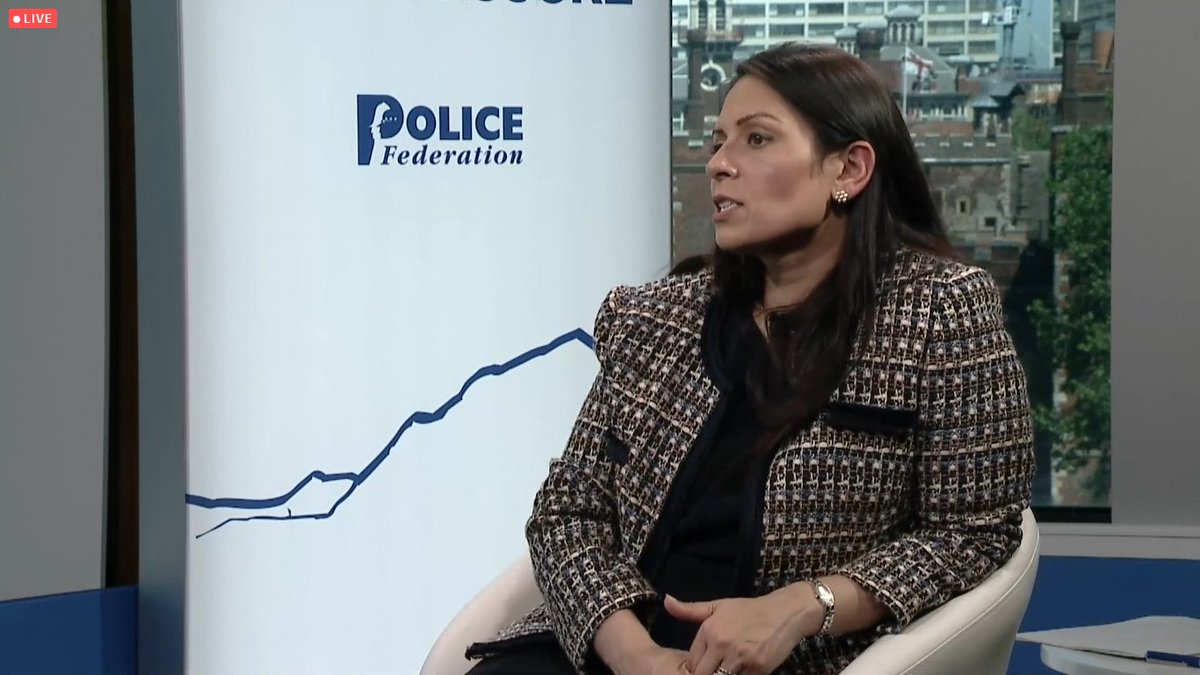 PFEW_HQ's tweet photo. Tim Rogers, Pursuits Lead for @PFEW_HQ asks: "What are you going to do to address the proposed remedy in the Police Crime and Sentencing Bill for #PoliceDrivers so officers don’t end up in court for doing their job?"

#RoadsPolicing #POLFED21 #PolicingUnderPressure https://t.co/unKpA5EDqk