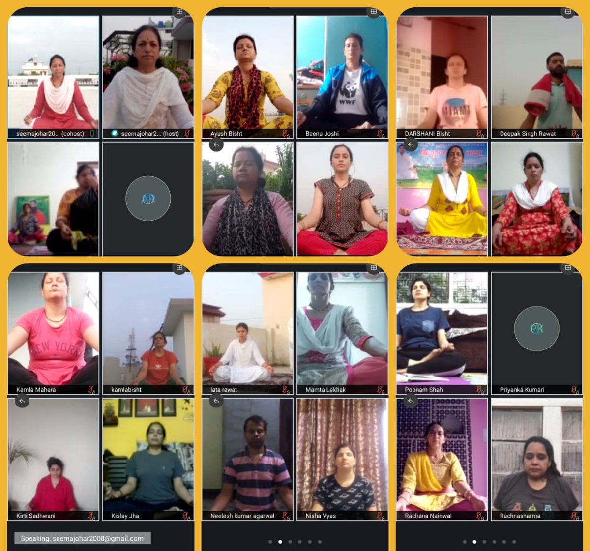 ऑनलाइन योग प्रशिक्षण sशिविर का नौवां दिन
#महिलापतंजलिउत्तराखंड