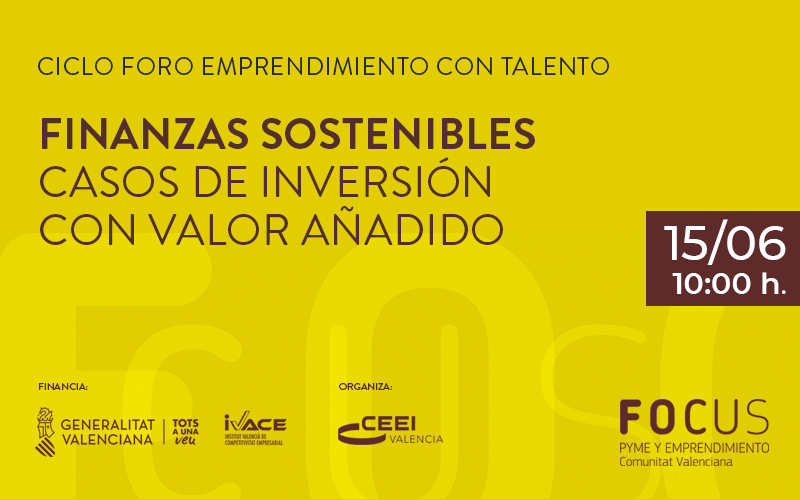ceei's tweet photo. 📅15/06 Webinar: Finanzas sostenibles y pymes.
Casos de inversión con valor añadido. En el marco del
Foro Emprendimiento con Talento sobre Oportunidades Emergentes 👉 https://t.co/3ffmpZe6zl
@GVAivace @ceeivalencia @focuspyme
@emprenemjunts #financiación #inversión #startupsl https://t.co/9vYkdPSoGp